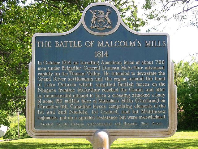 Battle of Malcolm's Mills 1814