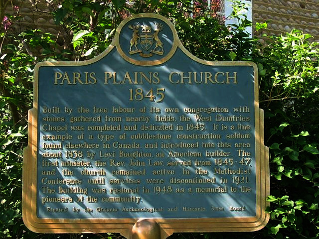 Paris Plains Church 1845