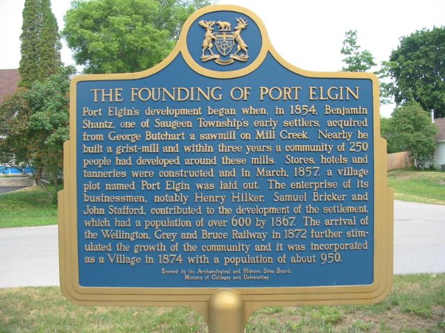 The Founding of Port Elgin