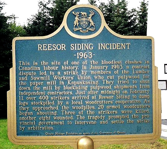 Reesor Siding Incident 1963