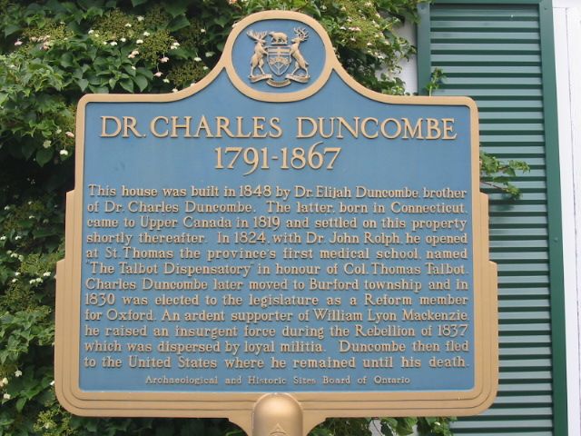 Dr. Charles Duncombe 1791-1867