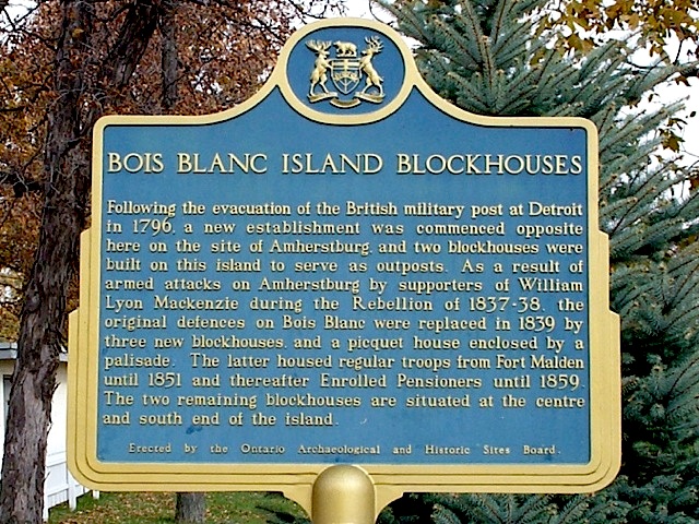 Bois Blanc Island Blockhouses
