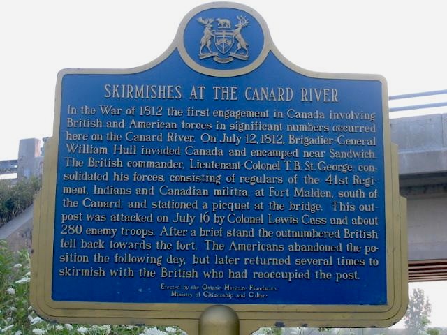 Skirmishes at the Canard River