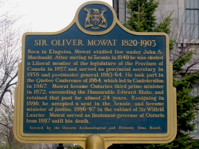 Sir Oliver Mowat 1820-1903