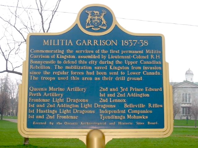 Militia Garrison 1837-38