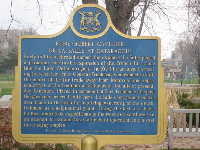 Ren-Robert Cavelier de La Salle at Cataracoui