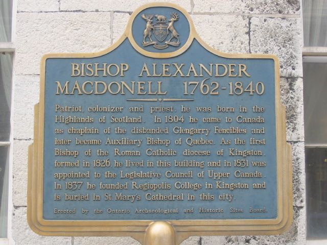 Bishop Alexander Macdonell 1762-1840