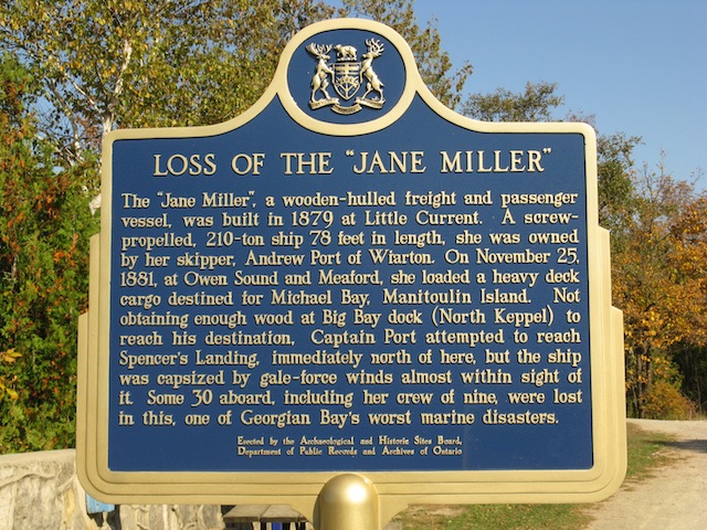 Loss of the 'Jane Miller'