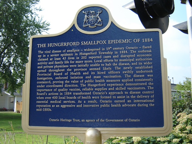 Hungerford Smallpox Epidemic of 1884