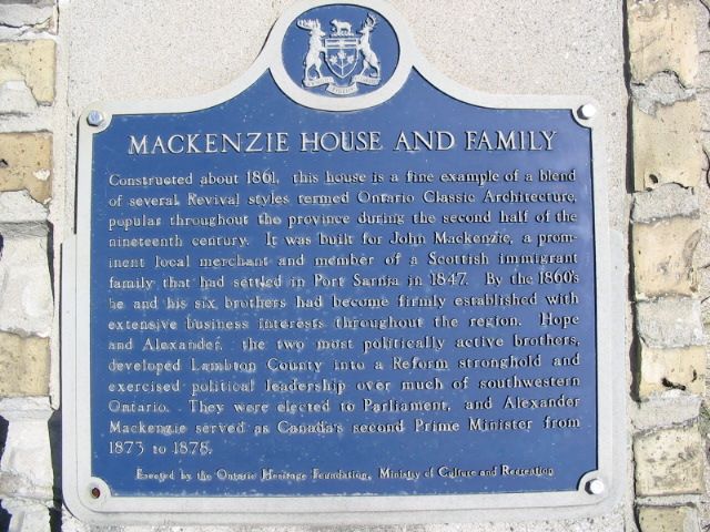 Mackenzie House and Family