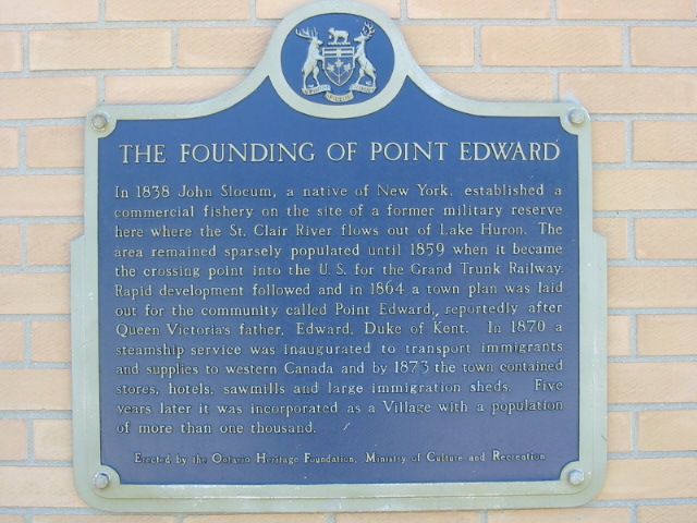 The Founding of Point Edward