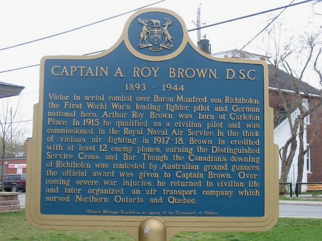 Captain A. Roy Brown, D.S.C. 1893-1944