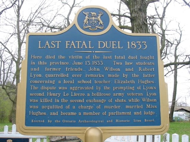 Last Fatal Duel 1833