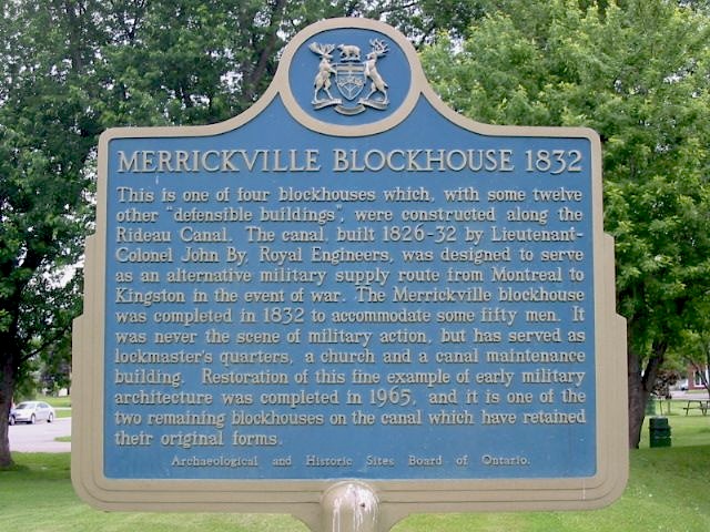 Merrickville Blockhouse 1832