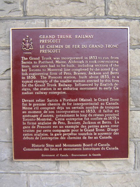 Grand Trunk Railway Prescott