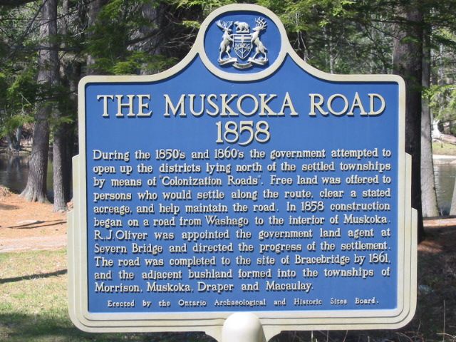 The Muskoka Road 1858