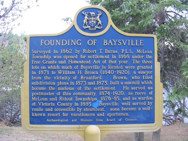 Founding of Baysville