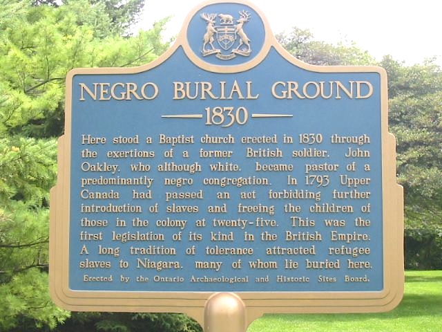Negro Burial Ground 1830