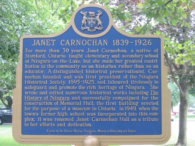 Janet Carnochan 1839-1926