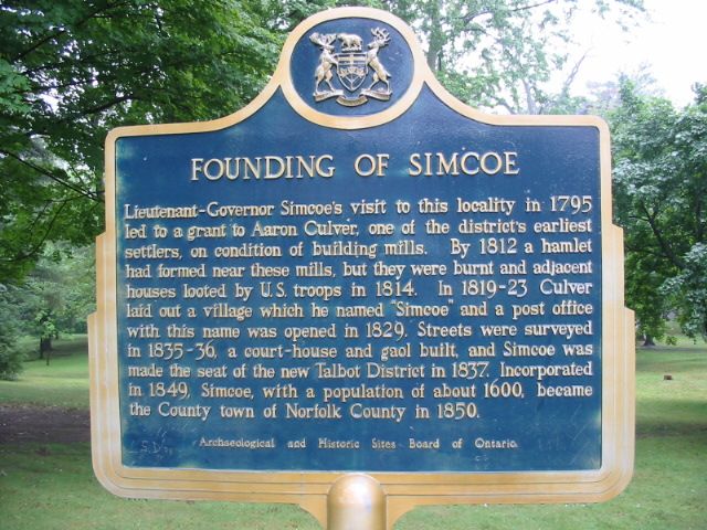 Founding of Simcoe