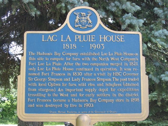 Lac La Pluie House 1818-1903
