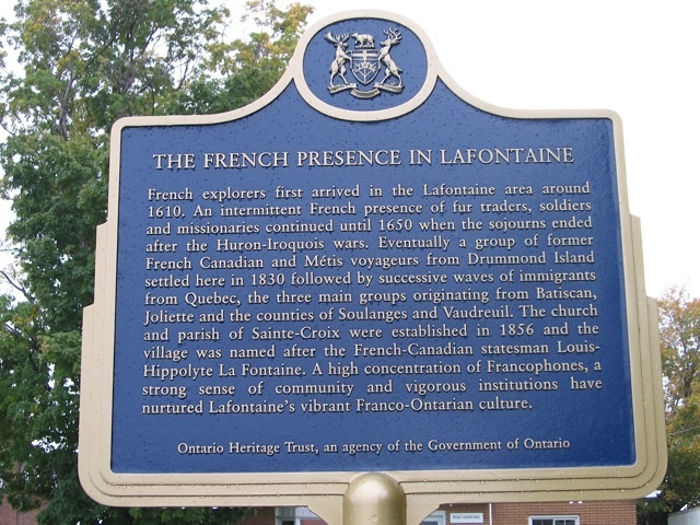 French Presence in Lafontaine