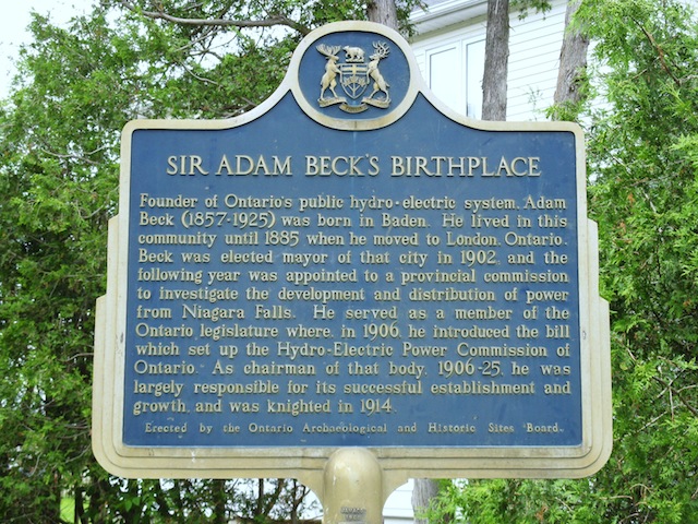 Sir Adam Beck's Birthplace