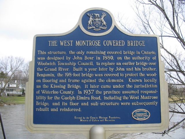 The West Montrose Covered Bridge