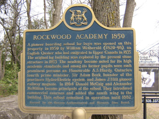 Rockwood Academy 1850