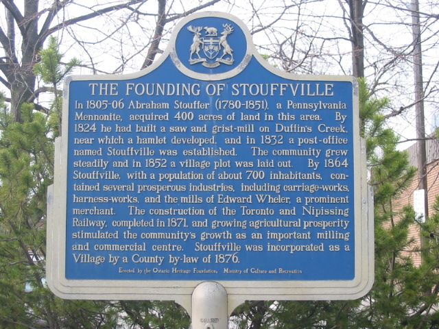 The Founding of Stouffville